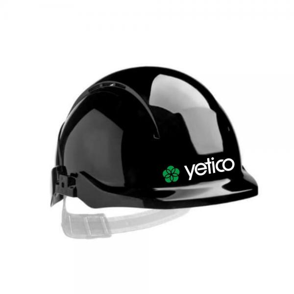 <p>Kask budowlany z logo Yetico</p>
